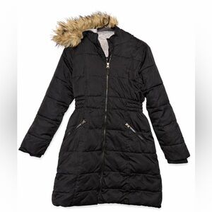 Lands' End Girls Lined Winter Parka Med 10/12